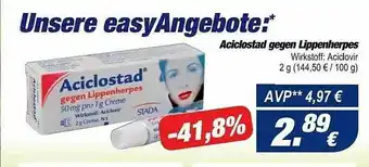 Easy Apotheke Acislostad Gegen Lippenherpes Angebot