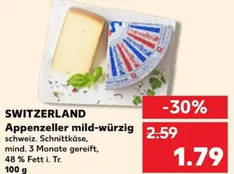 Kaufland Switzerland Appenzeller mild würzig 100 g Angebot