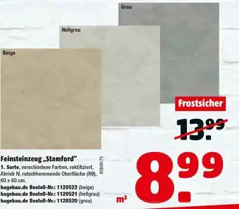 Hagebau Feinsteinzeug „stamford” Angebot