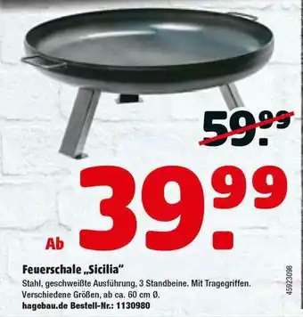 Hagebau Feuerschale „sicilia” Angebot