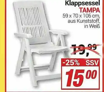 CENTERSHOP Klappsessel Tampa Angebot