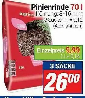 CENTERSHOP Agricon Pinienrinde 70 L Angebot