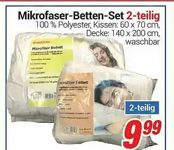 CENTERSHOP Mikrofaser-betten-set 2-tlg Angebot