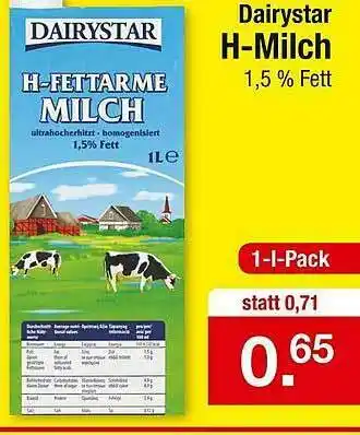 Zimmermann Dairystar H-milch Angebot