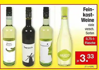 Zimmermann Feinkost Weine Angebot