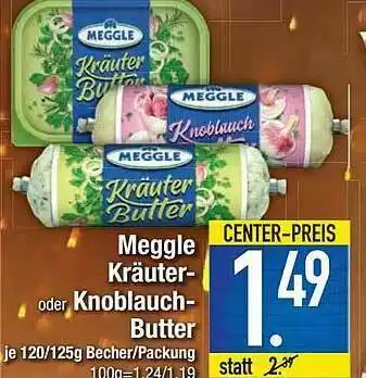 E-Center Meggle Kräuter- Oder Knoblauch-butter Angebot