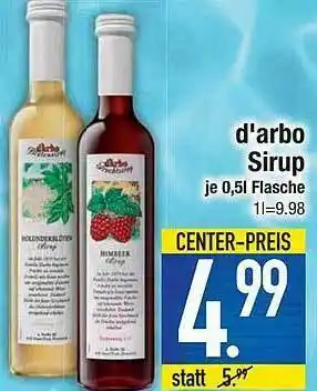 E-Center D'arbo Sirup Angebot