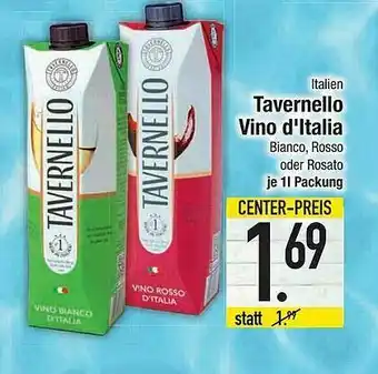 E-Center Tavernello Vino D'italia Angebot