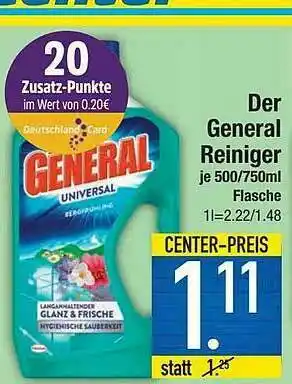 E-Center Der General Reiniger Angebot