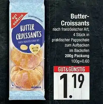 E-Center Butter-croissants Gut & Günstig Angebot