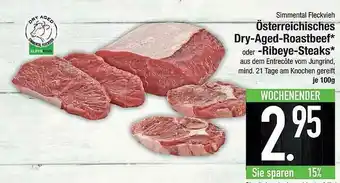 E-Center Dry-aged-roastbeef Oder -ribeye-steaks Angebot