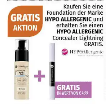 Müller Hypo Allergenic Foundation der Marke oder Concealer Lightning Angebot