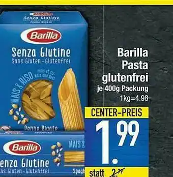 E-Center Barilla Pasta Glutenfrei Angebot