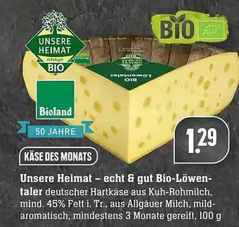 Edeka Unsere Heimat Bio-löwwentaler Angebot