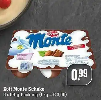 Edeka Zott Monte Schoko Angebot