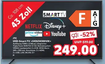 Kaufland JTC UHD Smart TV S43U34300VJK Angebot