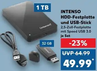 Kaufland Intenso HDD Festplatte und USB Stick Angebot