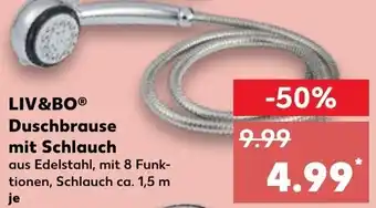 Kaufland Liv&Bo Duschbrause mit Schlauch Angebot