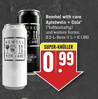 Edeka Bembel With Care Apfelwein + Cola Angebot