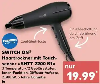 Kaufland Switch On Haartrockner mit Touchsensor SHTT 2200 B1 Angebot