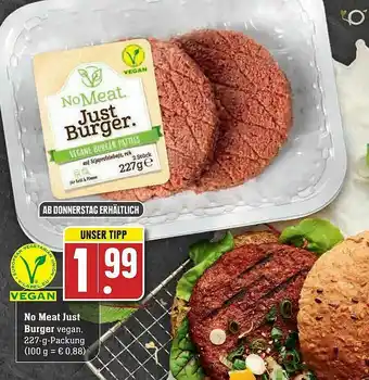 Edeka No Meat Just Burger Angebot