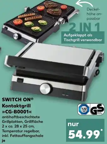 Kaufland Switch On Kontaktgrill CG-B0001 Angebot