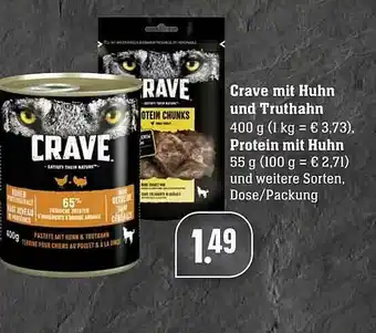 Edeka Crave Mit Huhn Und Truthahn, Protein Mit Huhn Angebot