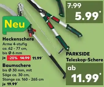 Kaufland Parkside Teleskop Schere Angebot