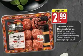 Edeka Grill Doch Einfach Fleischbällchen Am Spieß Angebot