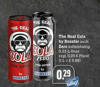 Edeka The Real Cola By Booster Auch Zero Angebot