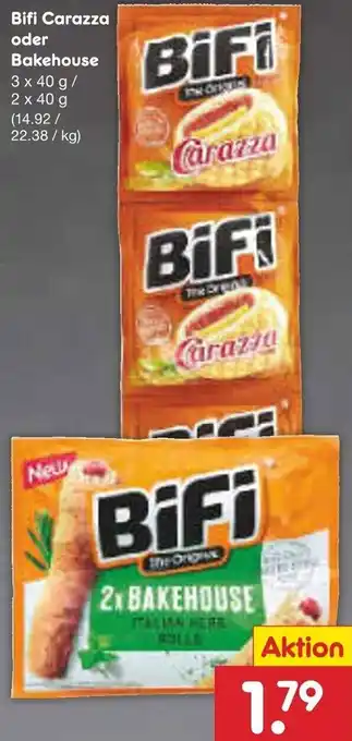 Netto Marken-Discount Bifi Carazza oder Bakehouse 3x40 g/2x40 g Angebot