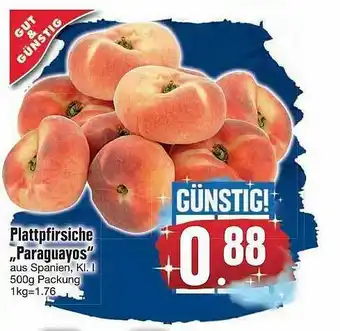 Edeka Gut & Günstig Plattpfirsiche „paraguayos” Angebot