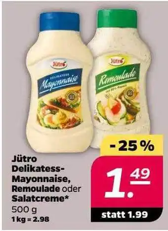 NETTO Jüto delikatess-mayonnaise, remoulade oder salatcreme Angebot