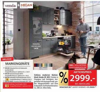 Zurbrüggen Venda & mican schöner, moderner küchenblock venda 405! Angebot