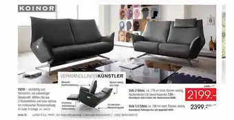 Zurbrüggen Koinor evita oder sofa 2-sitzer oder 2,5-sitzer Angebot