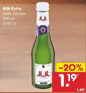 Netto Marken-Discount MM Extra Sekt 200 ml Angebot