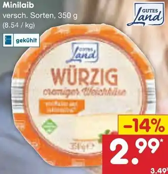 Netto Marken-Discount Gutes Land Minilaib 350 g Angebot