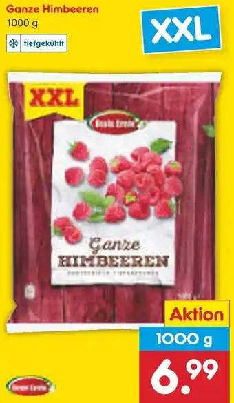 Netto Marken-Discount Ganze Himbeeren 1000 g Angebot