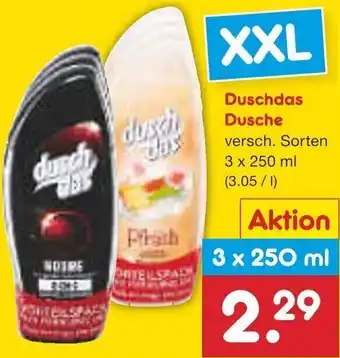 Netto Marken-Discount Duschdas Dusche 3 x 250 ml Angebot