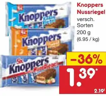 Netto Marken-Discount Knoppers Nussriegel 200 g Angebot