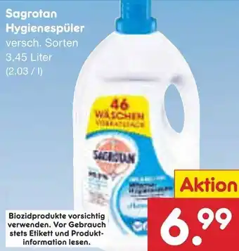 Netto Marken-Discount Sagrotan Hygienespüler 3,45 Liter Angebot