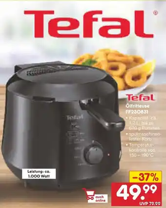 Netto Marken-Discount Tefal Ölfritteuse FF230831 Angebot