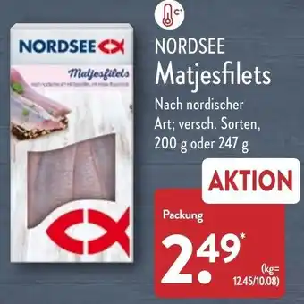 Aldi Nord Nordsee Matjesfilets 200 g oder 247 g Angebot