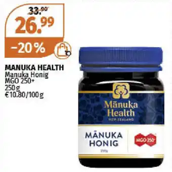 Müller Manuka Health Manuka Honig  250g Angebot