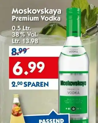 Hol'ab Getränkemarkt Moskovskaya Premium Vodka 0,5L Angebot