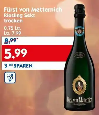 Hol'ab Getränkemarkt Fürst von Metternich Riesling Sekt 0,75 L Angebot