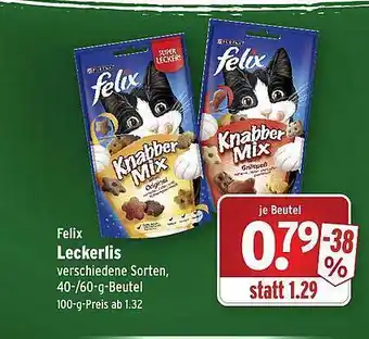 Wasgau Felix Leckerlis Angebot