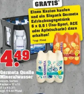 trinkgut Germeta Quelle Mineralwasser 12x1L Angebot