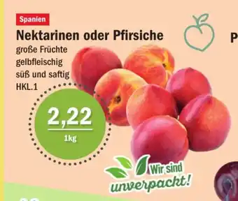 Aktiv Irma Nektarinen oder Pfirsiche 1kg Angebot