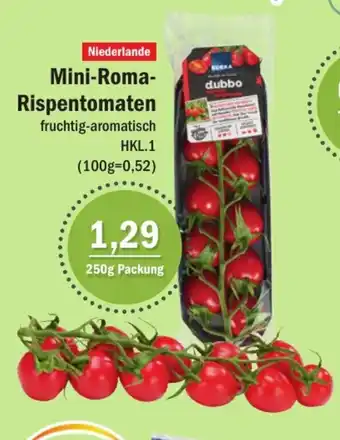 Aktiv Irma Mini Roma Rispentomaten 250g Angebot